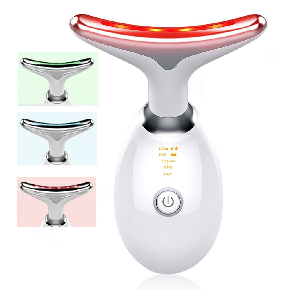 Neck Face Massager Skin Care Facial Massage Device With 3 Color Modes For Skin Rejuvenation Face Sculpting Tool For Double Chin